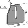 Skrape for åkertrommel - 106x4mm - Pöttinger