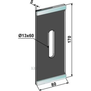 Skrape for åkertrommel - DURAFACE - 170x5mm - Rabe