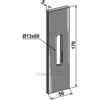 Skrape for åkertrommel - 170x5mm - Rabe