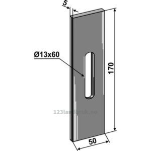 Skrape for åkertrommel - 170x5mm - Rabe