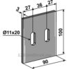 Skrape for åkertrommel - 100x3mm - Landsberg, Pöttinger, Sicma