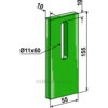 Greenflex plastikkskrape - 155x10mm - Amazone
