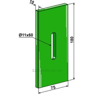 Greenflex plastikkskrape - 180x10mm - Kuhn