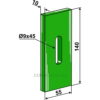 Greenflex plastikkskrape - 140x10mm - Kverneland, Maletti