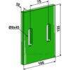 Greenflex plastikkskrape - 155x10mm - Lely