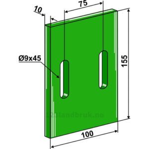 Greenflex plastikkskrape - 155x10mm - Lely