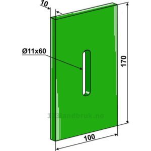 Greenflex plastikkskrape - 170x10mm - Lely