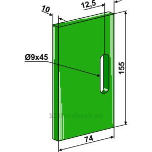 Greenflex plastikkskrape - 155x10mm - Lely