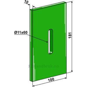 Greenflex plastikkskrape - 181x10mm - Lely