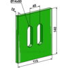 Greenflex plastikkskrape - 140x10mm - Lely