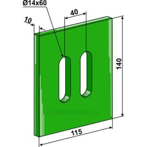Greenflex plastikkskrape - 140x10mm - Lely