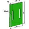 Greenflex plastikkskrape - 155x10mm - Gaspardo, Maschio