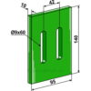 Greenflex plastikkskrape - 140x10mm - Gaspardo, Maschio