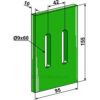 Greenflex plastikkskrape - 155x10mm - Gaspardo, Maschio