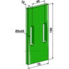 Greenflex plastikkskrape - 180x10mm - Niemeyer