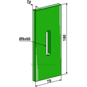 Greenflex plastikkskrape - 180x10mm - Niemeyer