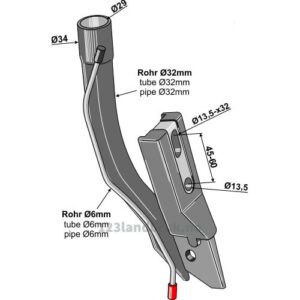 Holder for såskjær - 600 SERIES - Bourgault