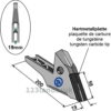 Sålabb - Frø og Gjødsel - Tungsten Karbide - Bourgault