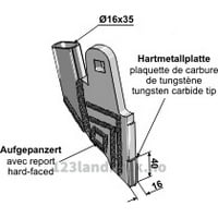 Sålabb - Tungsten Karbide - Bourgault