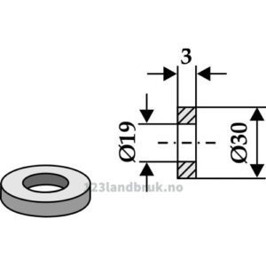Skive - Ø19x3mm - OMARV