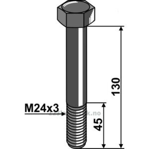 Bolt - 10.9 - M24x3x130mm - Mc Connel, Spearhead