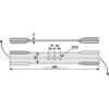 Slagkniv Vridd - 600x80mm - Aedes, Pircher