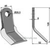 Y-Kniv - 120x40mm - Agrimaster, Agromec, Calderoni