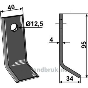 Y-Kniv - 95x40x4mm - Agria