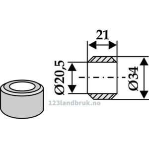 Skive - Ø20,5x21mm - Agram
