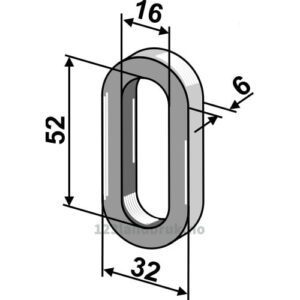 Ring - 52x16x6mm - Lipco