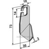 Vingekniv - 73x30x3mm - Venstre - Amazone
