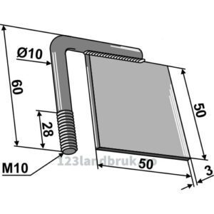 Air paddle - M10mm - Amazone