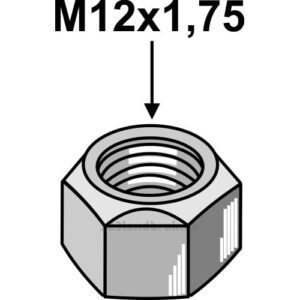 Låsemutter - M12x1,75mm - AS, Dücker