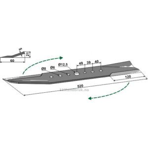 Slåmaskinkniv - Snitte-kniv - Avant Tecno Oy