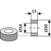 Foring - Ø18xØ30x13mm - BAMS