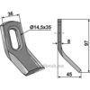 Y-Kniv - 97x36x8mm - Berry, Bomford, Mc Connel, S.M.A.