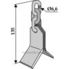 Y-Kniv 3 kjettingledd (RK 2 1/2 B) - 135x34x3mm - Bomford, Gilbers