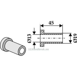 Innvendig foring - Ø13x45mm - Bomford