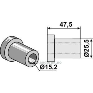 Innvendig foring - Ø152x47,5mm - Bomford