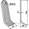 Y-Kniv - 110x31x3mm - Bomford