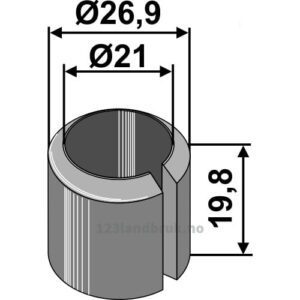 Foring - Ø21xØ26,9x19,8mm - Bomford