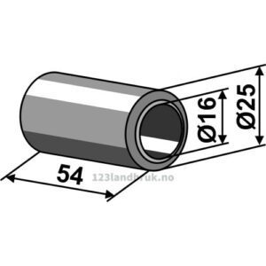 Foring - Ø16xØ25x54mm - Bomford, Mc Connel