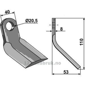 Y-Kniv - 110x40x8mm - Cabe (Nuova Cabe)
