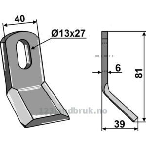 Y-Kniv - 81x40x6mm - Carroy et Giraudon