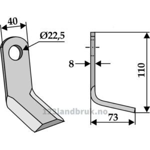 Y-Kniv - 110x40x8mm - Clemens, Willibald