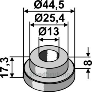 Foring - Ø13xØ25,4x17,3mm - Mc Connel