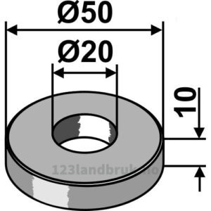 Skive - Ø20x10mm - Mc Connel