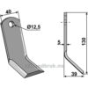 Y-Kniv - 130x40x5mm - Caroni