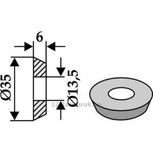 Skive - Ø13,5x6mm - Doppstadt, Epoke