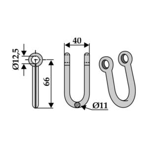 Sjakkel 11 mm - Dücker